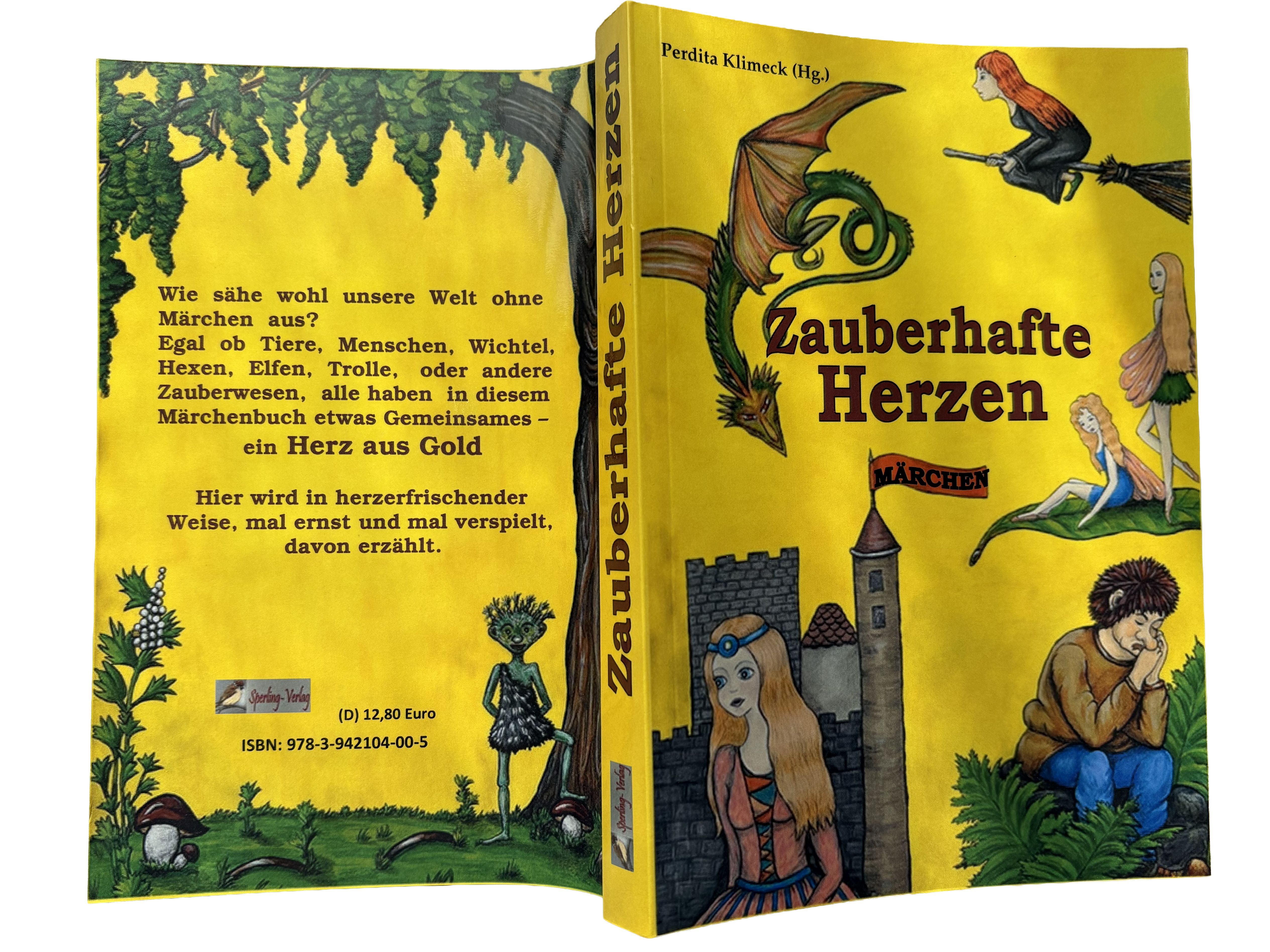 Buchcover Zauberhafte Herzen, Märchen-Anthologie des Sperling-Verlags